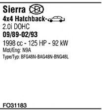 FONOS FO31183 Exhaust System